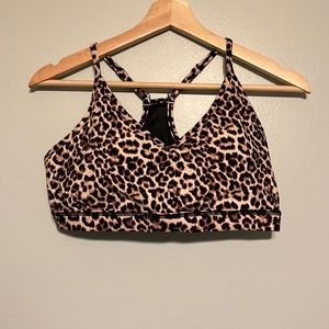 Zyia cheetah mesh light n tight bra XL